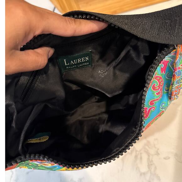 Lauren Ralph Lauren Bag Paisley Hobo Shoulder Bright Boho Colorful Y2K it girl - Picture 7 of 12